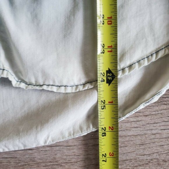 Beach Lunch Lounge Womens Top Size XS Ombre Denim Sleeveless Shirt Button Up - Picture 10 of 12